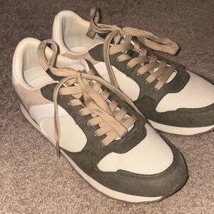 Men's Green and Tan Sneakers